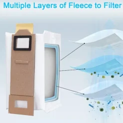 Dammsugare & Tillbehör-12 dammsugarpåsar för Roborock S7 S7 Plus S7 Max T7s T7s Plus, Replace-Xin