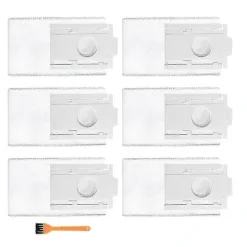 Dammsugare & Tillbehör-6 dammsugarpåsar för Samsung Jet Bot+ och AI+ dammsugarstationer + 1 rengöringsborste (som visas på bilden)