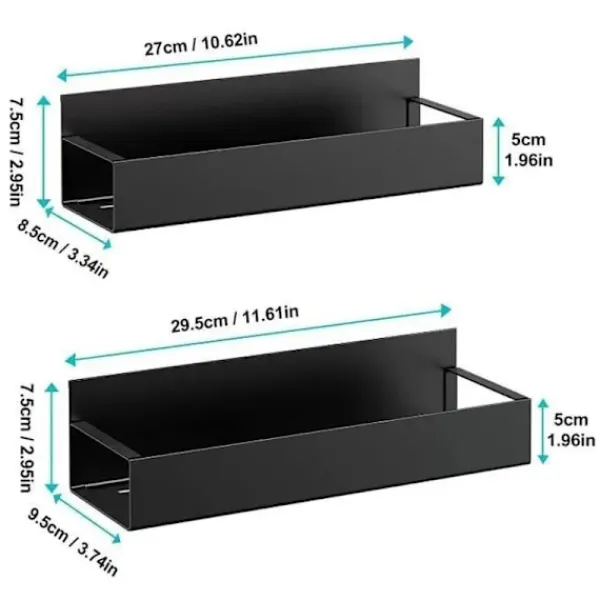 Tvättmaskiner-2 delar Magnetisk Förvaring Hylla Hushåll Multifunktionell Förvaring