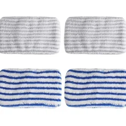 Ångtvättar-4 ersättningsmikrofiberdukar designade för ROWENTA Clean & Stea