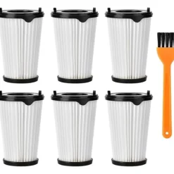 Dammsugare & Tillbehör-6 filter och 1 liten borste för alla Ergorapido dammsugare