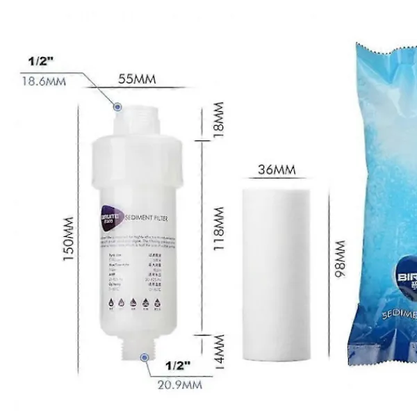 Tvättmaskiner-5' Förfilter Vattenfilter Tvättmaskin Filter OYZ