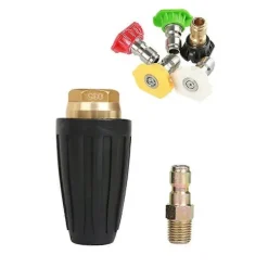 GIFT OF G Högtryckstvättar-1.8 GPM 3000 PSI 035 Roterande Turbo Munstycke för Högtryckstvätt, 6.35mm Snabbkoppling Roterande Turbo Munstycke, Högtryckstvätt Tillbehörskit