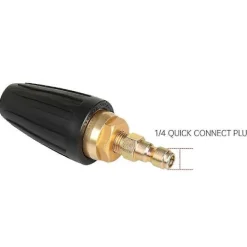 GIFT OF G Högtryckstvättar-1.8 GPM 3000 PSI 035 Roterande Turbo Munstycke för Högtryckstvätt, 6.35mm Snabbkoppling Roterande Turbo Munstycke, Högtryckstvätt Tillbehörskit