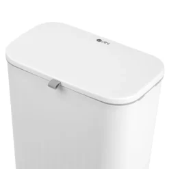 Soptunnor-9 liters hängande soptunna med lock, väggmonterad soptunna kök kompostbehållare, plast soptunna papperskorg för skåp, skåpdörr,