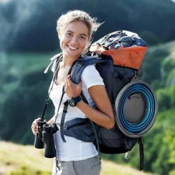 Städmoppar-10 liters hopfällbar mångsidig portabel rengörings-, fiske-, camping-silikonhink, platsbesparande design för hem och utomhus - Plattas till 5 cm