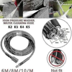 Högtryckstvättar-2024 Lämplig För Kärcher K2 K3 K4 K5 6m / 8m / 10m Högtryckstvättslang 8m