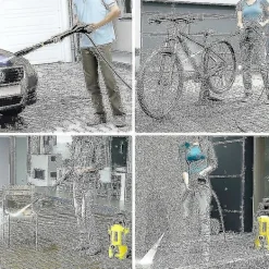 Högtryckstvättar-10 m ersättningsslang för högtryckstvätt för Karcher K-serien K2, K3, K4, K5, K7, snabbkoppling av klicktyp (10)[mo]