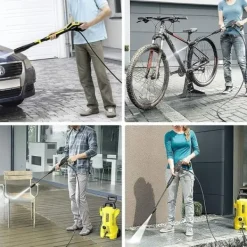 Högtryckstvättar-10 m högtryckstvättslang, ersättningsslang för Karcher K-serien K2, K3, K4, K5, K7, klicktyp snabbkoppling... (10)
