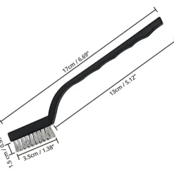 Rengöringsmedel-3 metallrengöringsborstar i rostfritt stål, mässing och nylon för rost, svetsning och slagg