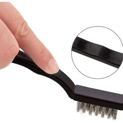 Rengöringsmedel-3 metallrengöringsborstar i rostfritt stål, mässing och nylon för rost, svetsning och slagg