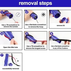 Dammsugare & Tillbehör-4 mjuka remsor endast för Dyson Original V8 V10 Direct Drive Roller
