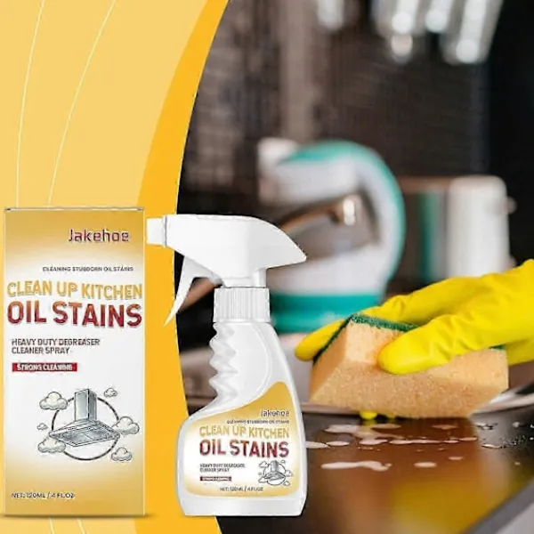 Rengöringsmedel-120 ml Kraftfull Köksavfettningsspray För Oljefläckar - Effektiv Rengöring För Spishällar, Köksfläktar Och Köksytor