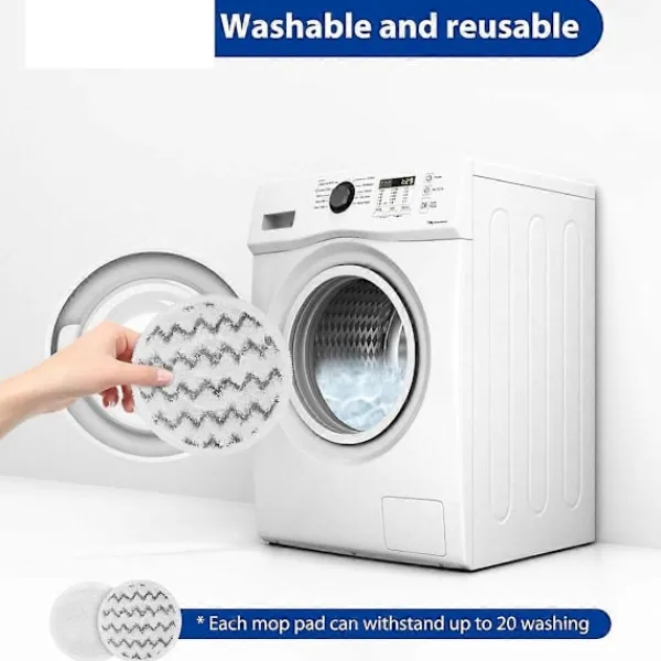 Städmoppar-10 ångmopp tvättbara rengöringspads