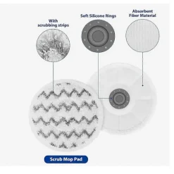 Städmoppar-10 ångmopp tvättbara rengöringspads