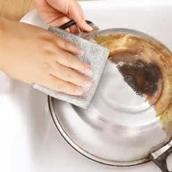 Svampar & Dukar-2024 Nya multifunktionella tråddisktrasor, premium metalltrådsdiskdukskrubbar Rengör, skurtrådsdisktrasor repfri tråddisk