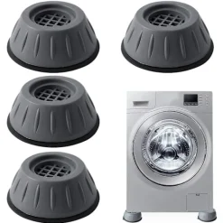 Tvättmaskiner-4 Pack Washing Machine Non-slip Feet Pad Vibration Damper Rubber Foot Pad