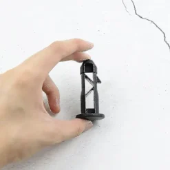 FMYSJ Soptunnor-3 Par Gångjärnsbultar Gångjärnsstift För Soptunna Lock Behållare Passar 240/120/100/60l Utomhus Sopkärl, 65mm X 18mm, Svart Plast (FMY)