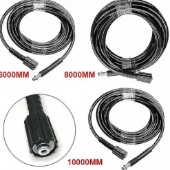 DMstore Högtryckstvättar-2024 Passar för Karcher K2 K3 K4 K5 6M / 8M / 10M högtryckstvätt slang spray slang 8M