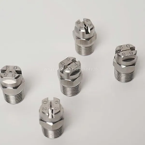 Högtryckstvättar-1/4' Platt Fläktmunstycke 0-110 grader Vee Jet Vattenspraymunstycke HVV V Jet Kylmunstycke Industriellt Platt Fläktspraymunstycke