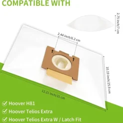 Dammsugare & Tillbehör-10 påsar till Hoover H81 Telios Extra dammsugare