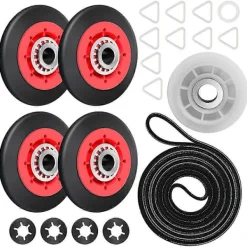 FMYSJ Torktumlare-4392067 Reparationssats för torktumlare för , , , Torktumlare Inkluderar WPW10314173 Trumrulle (FMY)