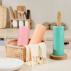 Rengöringsmedel-3 rullar Allrengörings engångstrasor - Återanvändbara våtservetter för kök