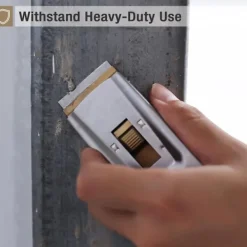 AcserGery Fönsterrengöring-2025 Senaste Modell Bates - Skrapa med metallrakblad, 10-pack, 100 extra blad, kraftig rengöringsskrapa i rostfritt stål