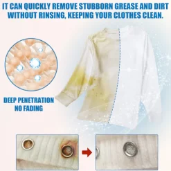 AcserGery Rengöringsmedel-2025 Senaste Modell Klädrenare, Klädrengöring Dekontaminering Tar Bort Svåra Fläckar Oljefläckar Gul Rengöring Kemtvätt