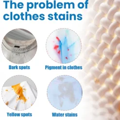 AcserGery Rengöringsmedel-2025 Senaste Modell Klädrenare, Klädrengöring Dekontaminering Tar Bort Svåra Fläckar Oljefläckar Gul Rengöring Kemtvätt