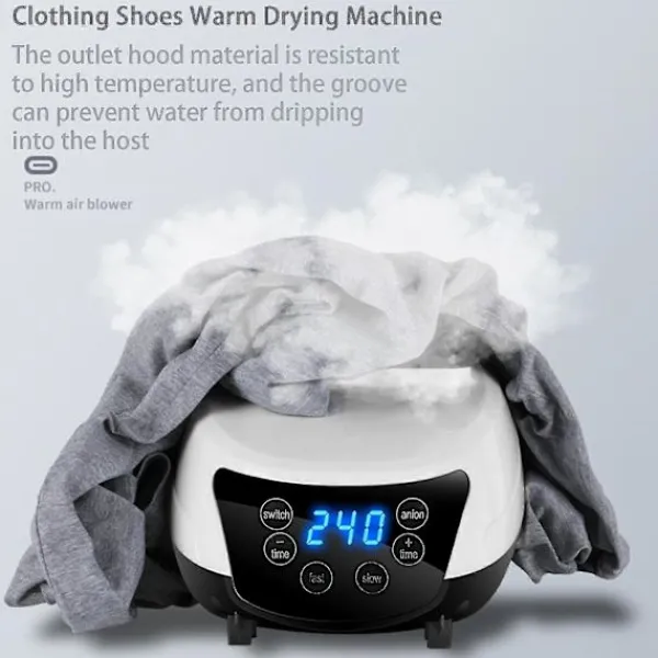 Torktumlare-1 Set Elektrisk Klädtork Med Timer Tyst Ljudlös Fjärrkontroll Portabel Elektrisk Varmluftstork Klädtorkmaskin Tvätt Kaesi