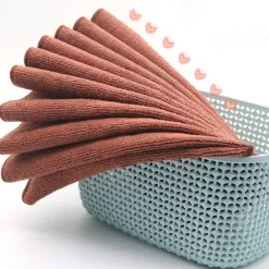 Svampar & Dukar-1 set rengöringsdukar, brun, 25*25cm, 5 stycken, Färg: Stil1