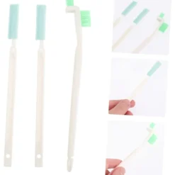 Rengöringsmedel-2 set Små Utrymmes Rengöringsborstar för Fönsterdörrspår Skåror Hörn Flaskor