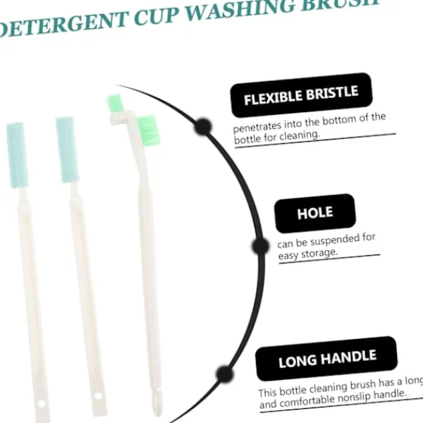 Rengöringsmedel-2 set Små Utrymmes Rengöringsborstar för Fönsterdörrspår Skåror Hörn Flaskor