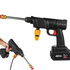 YUJDA Högtryckstvättar-1 Set Trycktvätt Elektrisk Högtryckstvätt Sladdlös Trycktvätt För Bil Trädgård[ALJ] (YJD) 30.00X25.50X11.00CM