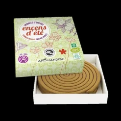 AROMANDISE Skadedjur & Insekter-40 spiraler av myggavvisande naturlig rökelse 7h
