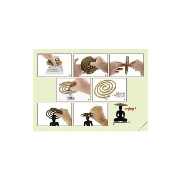 AROMANDISE Skadedjur & Insekter-40 spiraler av myggavvisande naturlig rökelse 7h