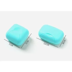 NICEGOU Rengöringsmedel-1 st 11,5*7,5*4 cm och 1 st 7*7*4 cm rosa tvålkopp, tvålförvaring för resor och utomhusaktiviteter