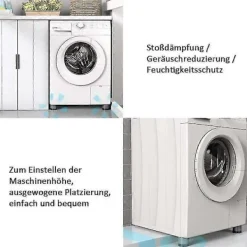 unbranded Tvättmaskiner-4 st Anti-vibrationsdynor Universal Tvättmaskin Anti-vibrationsdynor Fot Stabilisator Sockel För Tvättmaskin Kylskåp