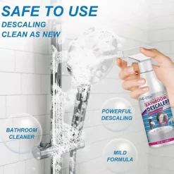 Rengöringsmedel-1-3 st Badrumsavskalningsspray, rengöringsmedel för envisa fläckar, avkalkningsmedel för badkar, toalett, dusch 2pcs