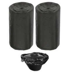 Soptunnor-100 st Bärbara Toalettpåsar Camping Toalettpåsar Engångs Toalettpåsar Toalettpåsar Keramikbassängspåse[D] 60.00X50.00X0.01CM