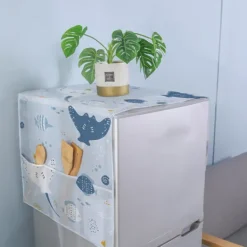 Tvättmaskiner-2 st dammskydd för tvättmaskin, kylskåp dammskydd, tvätt