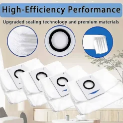 DAO Dammsugare & Tillbehör-8 st dammsugarpåsar för Deebot X1 Omni dammsugarpåsar för Deebot X1 Turbo Db