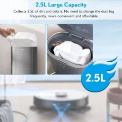 Dammsugare & Tillbehör-10 st Dammsugarpåsar för Dreame D10 Plus/Dreame D10s Plus Robotdammsugare, Dammsugarpåse Tillbehörssats Kompatibel med Dreame D10/D10s Plus