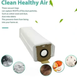 Dammsugare & Tillbehör-12 st dammsugarpåsar för Dreame Z10 Station robotdammsugare, reservdel