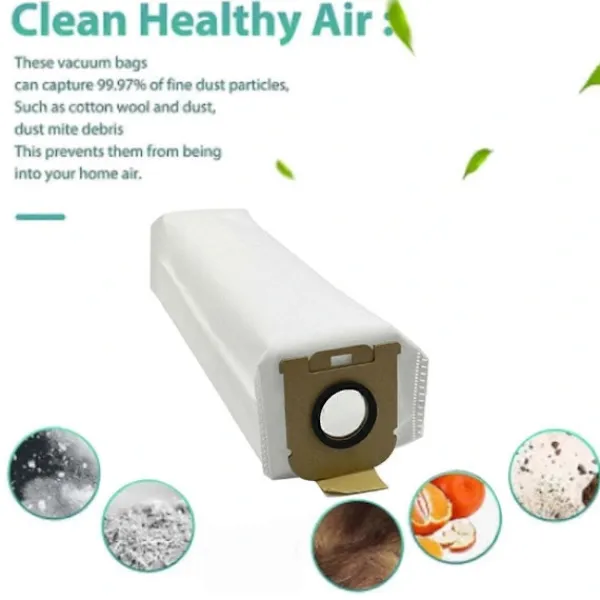 Dammsugare & Tillbehör-12 st dammsugarpåsar för Dreame Z10 Station robotdammsugare, reservdel