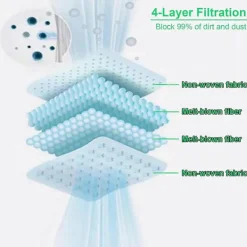 Dammsugare & Tillbehör-22 st dammsugarpåsar för Roborock Saros 10/10R, Q Revo, Qrevo S/Slim Gray White