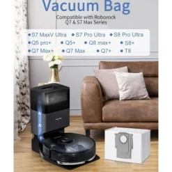 Dammsugare & Tillbehör-10 st dammsugarpåsar tillbehör för Xiaomi Roborock S8+/S8 Pro Ultra S7 MaxV Ultra/S7 Pro Ultra/Q7 robotdammsugare{sl}