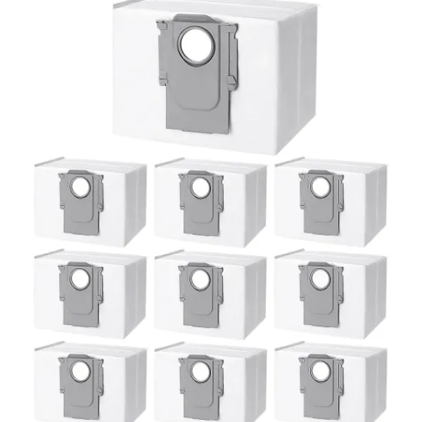 Dammsugare & Tillbehör-10 st dammsugarpåsar tillbehör för Xiaomi Roborock S8+/S8 Pro Ultra S7 MaxV Ultra/S7 Pro Ultra/Q7 robotdammsugare