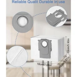 Dammsugare & Tillbehör-10 st dammsugarpåsar tillbehör för Xiaomi Roborock S8+/S8 Pro Ultra S7 MaxV Ultra/S7 Pro Ultra/Q7 robotdammsugare